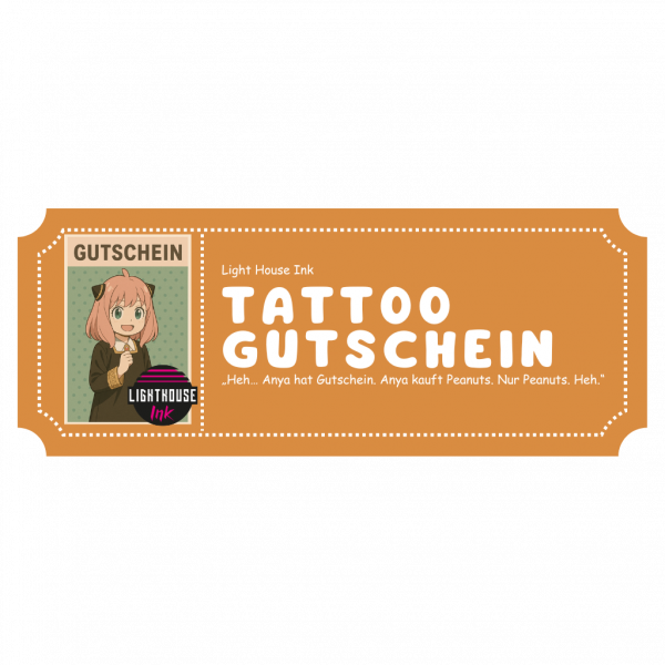 Gutschein 70 bis 200 Euro im Light House Ink Tattoo Studio