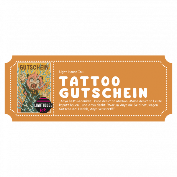 Gutschein 600 bis 900 Euro im Light House Ink Tattoo Studio