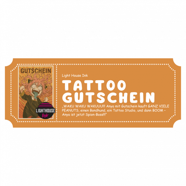 Gutschein 1000 bis 1500 Euro im Light House Ink Tattoo Studio